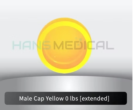 Extended range Male Cap (4pcs/Pack) - Yellow