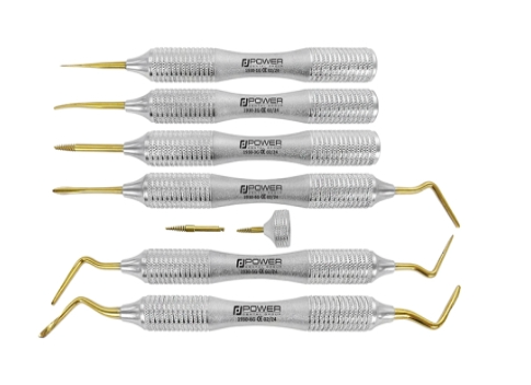 Power Flex Periotome & Root Extraction Kit, Titanum - Set of 8