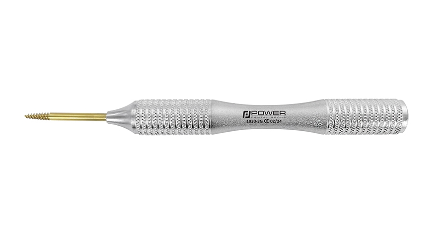 Power Root Extraction Screw - Anterior, Titanium-Coated