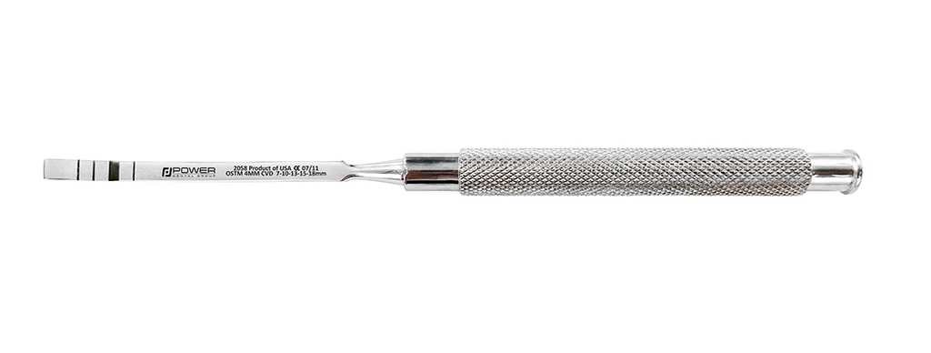 Osteotome 4 mm Curved (7-10-13-15-18 mm)