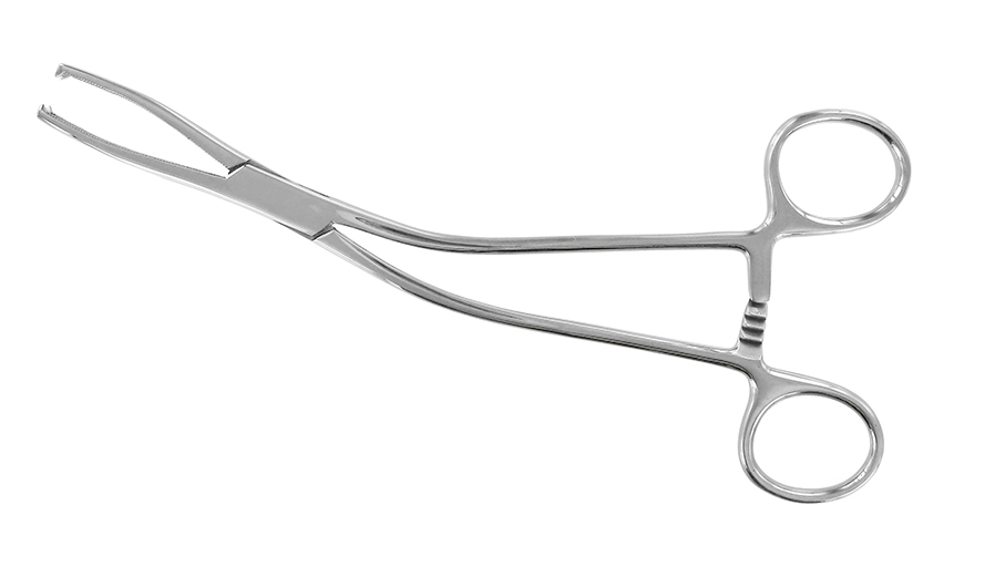 Cortical Bone Block Forcep 19 cm Curved