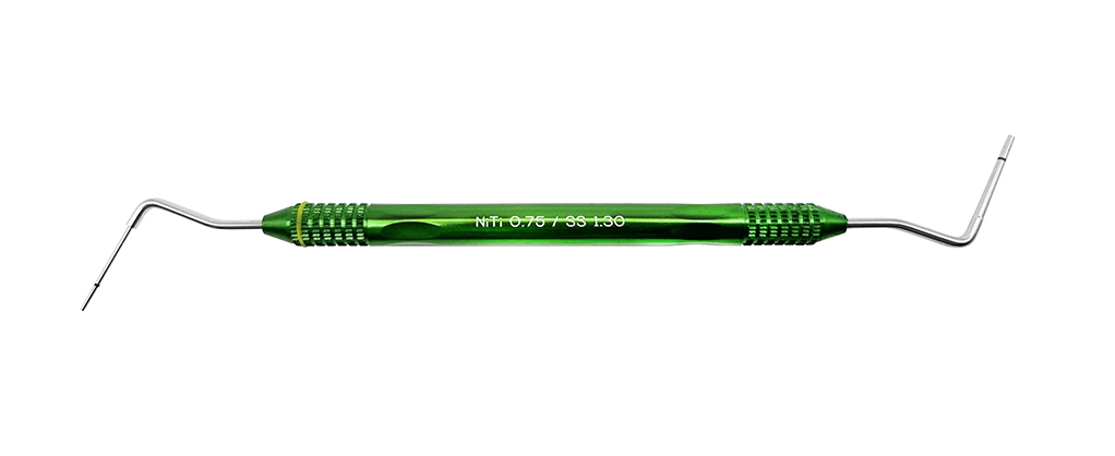NiTi Endo Plugger 0.75 / Stainless, 1.30 mm, Green Handle