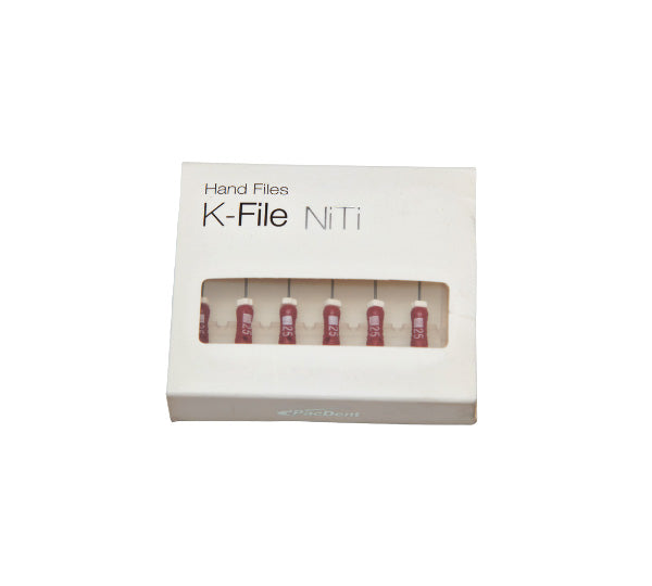 NiTi K Files (Hand), Length 25 mm