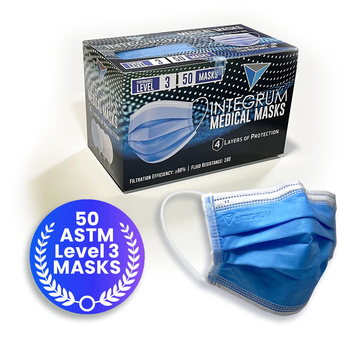 ASTM Disposal face mask - Level 3 - Adult - Black - Canadian Guardians ASTM Disposal face mask - Level 3 - Adult - Black - Canadian Guardians